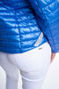 Kép: Mayo Chix Kék Fényes Anyagú Ujján Feliratos Kapucnis Cipzáros YAFA Kabát