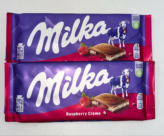 Kép: Milka Málna Krémes Csokoládé