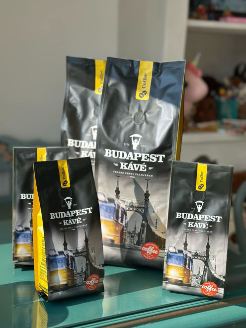 Kép: Budapest Kávé Pörkölt Szemes Kávé- Roasted Coffee Beans Premium Quality