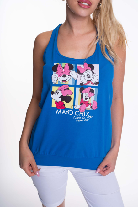 Kép: Mayo Chix Roseann Kék Mickey Felső