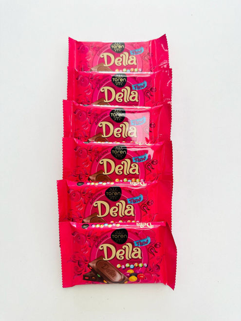 Kép: Della Cukordrazsés Csokoládé 52g