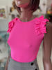 Kép: Envy Neon Pink Fodros Vállú Felső