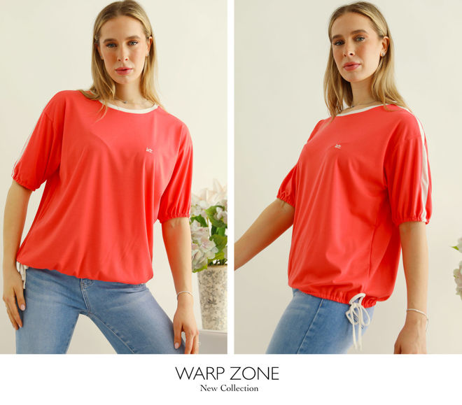 Kép: Warp Zone Lazac Fehér Húzott Felső