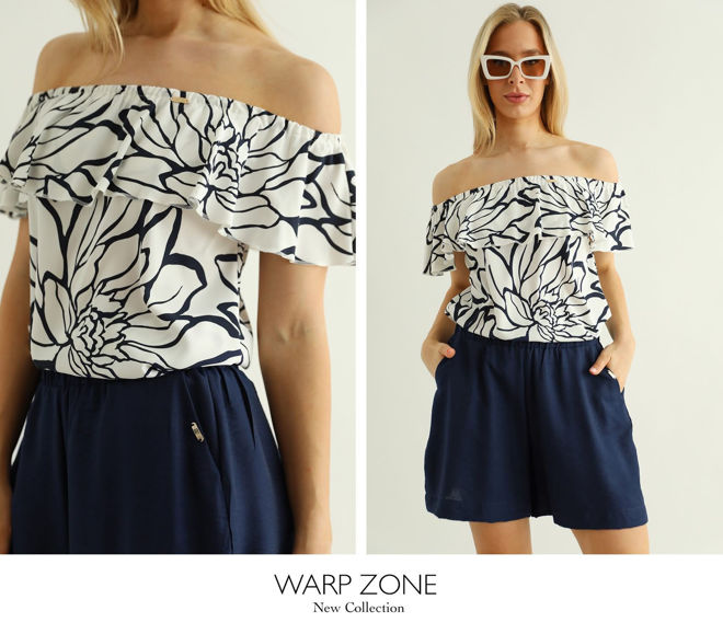Kép: Warp Zone Sötétkék Rövid Nadrág
