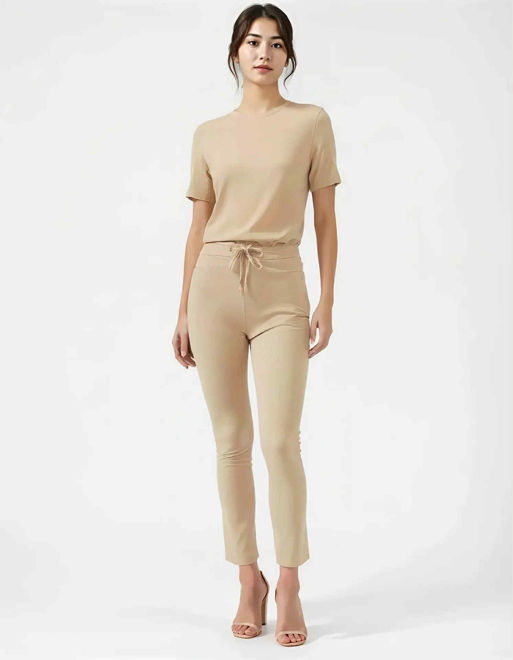 Kép: La Pierre Krém Színű Zsebes Nadrág