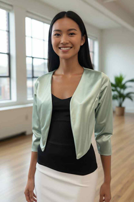 Kép: Menta 3/4-es Ujjú Szatén Boleró