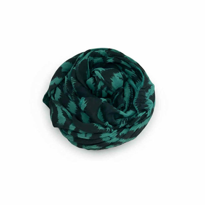 Kép: Fekete Türkiz Mintás Sál