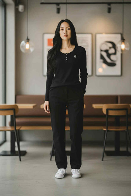 Kép: Mayo Chix Fekete Oxford Póló