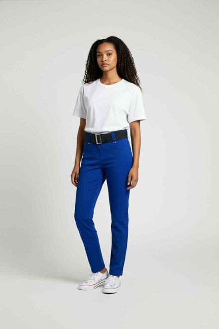 Kép: Blue Nature Királykék Punto Nadrág Fekete Övvel