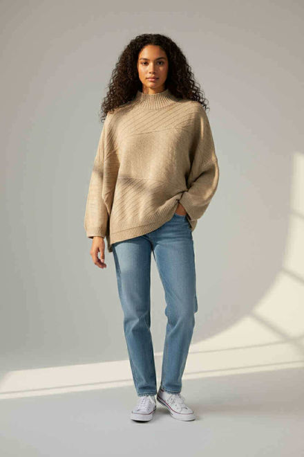 Kép: Bézs Színű Puha Pulóver