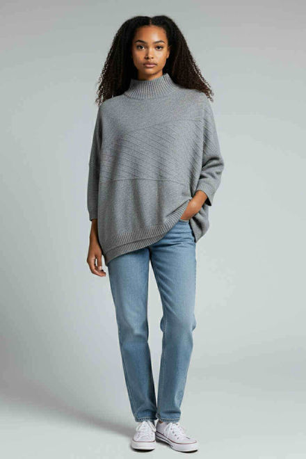 Kép: Szürke Színű Puha Pulóver