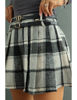 Kép: Szürke Kockás Szoknya Short Béléssel