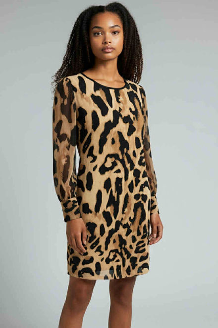 Kép: Masca Ocelot Mintás Hosszú Ujjú Ruha