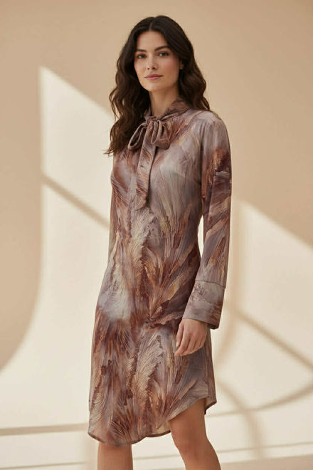 Kép: Masca Sárga Arany Mintás Masnis Ruha