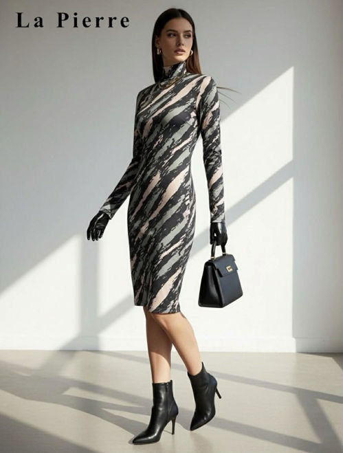 Kép: La Pierre Színátmenetes Feszülő Ruha