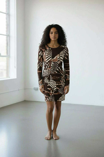 Kép: La Pierre Levél Mintás Ruha