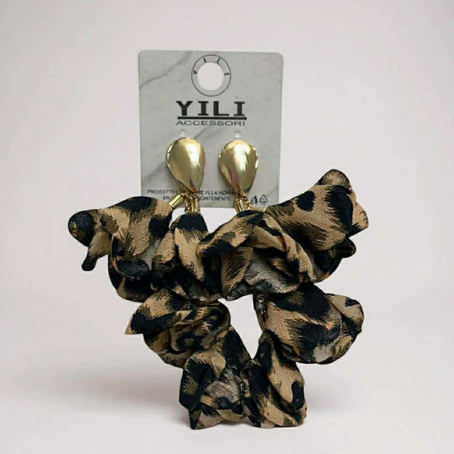 Kép: Ocelot Virágmintás Lógós Fülbevaló