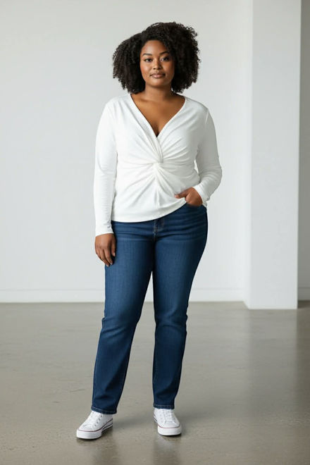 Kép: Extyn Fehér Hosszú Ujjú Felső